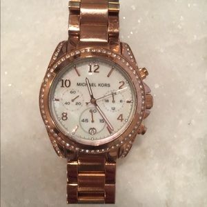 Michael Kors rose gold watch